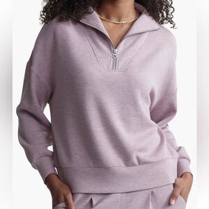 Varley Lavender Quarter-Zip Hoodie